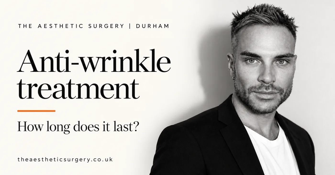 Lee Jameson-Laffey, aesthetic practitioner at The Aesthetic Surgery Durham, anti-wrinkle injections guide